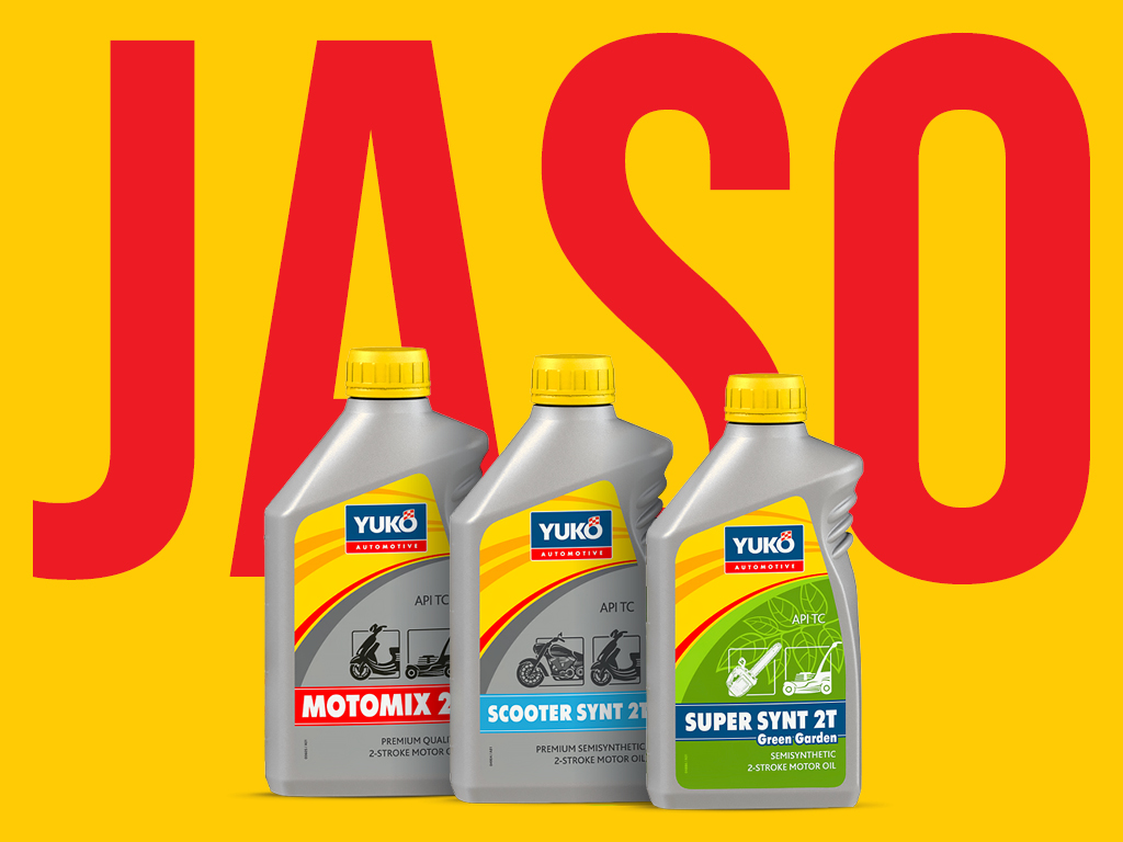 Yuko engine oils for two-stroke gasoline engines received JASO approval